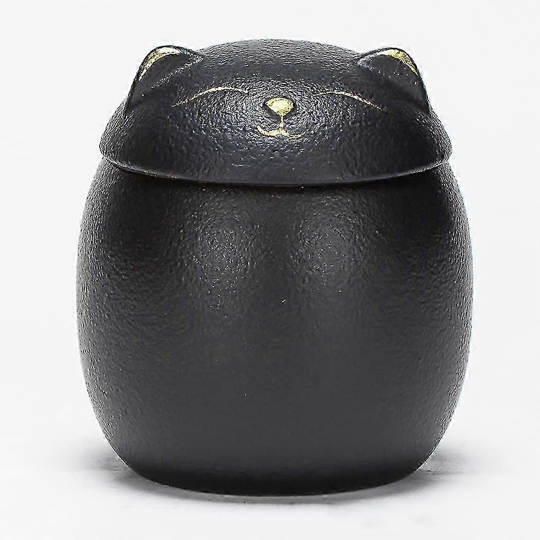 Keramisk teburk Lucky Cat Kinesisk stil förvaringsbehållare Caddy förseglade lock Matdekoration för te kaffe socker