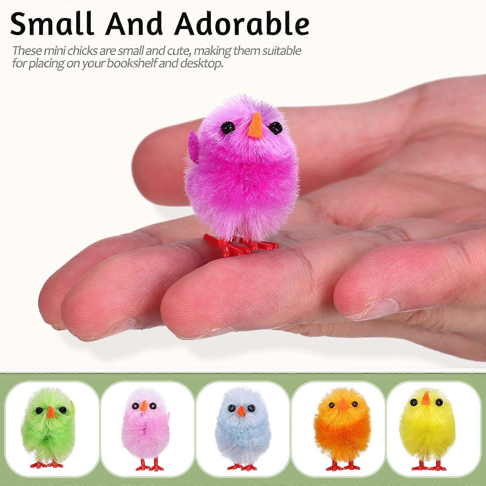 18 Pcs Easter Mini Chicks Fuzzy Chicks Fluffy Easter Chicks Fake Easter Chicks Easter Chicks Decorations