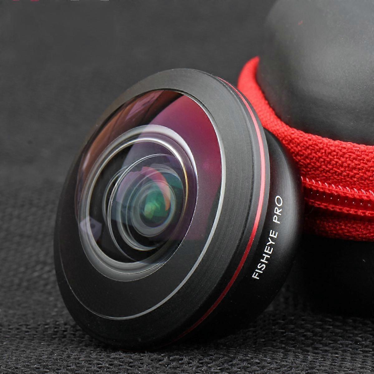 Full frame fisheye wide macro camera screen mobile phone lens 238 degree stereoscopic photo lens 7.5mm angle field