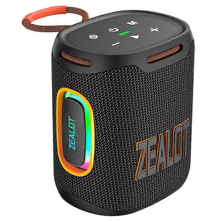 ZEALOT S122 Portable Bluetooth Speaker BT5.4 Subwoofer with LED Light Support TF U-Disk