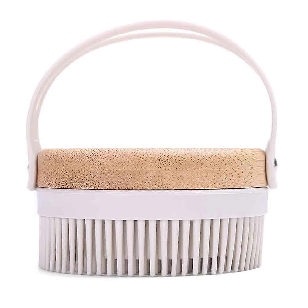 Silicone bath massage brush