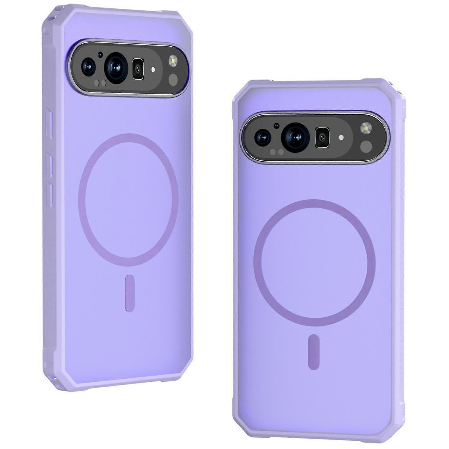 For Google Pixel 9 Pro XL Case Compatible with MagSafe Protective TPU+PC Hybrid Phone Cover