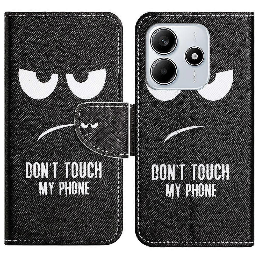 For Xiaomi Redmi Note 14 5G Leather Case Pattern Printing Cross Texture Phone Cover