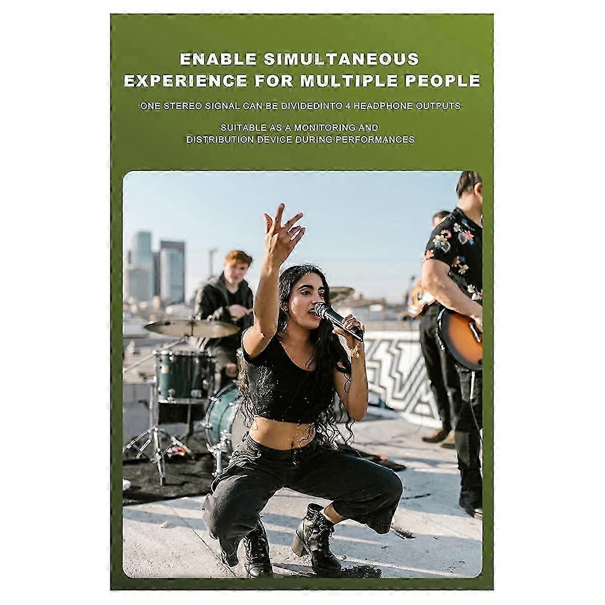 Headphone Amplifier Stereo Sound System 4 Channel Alonecontrol Volume