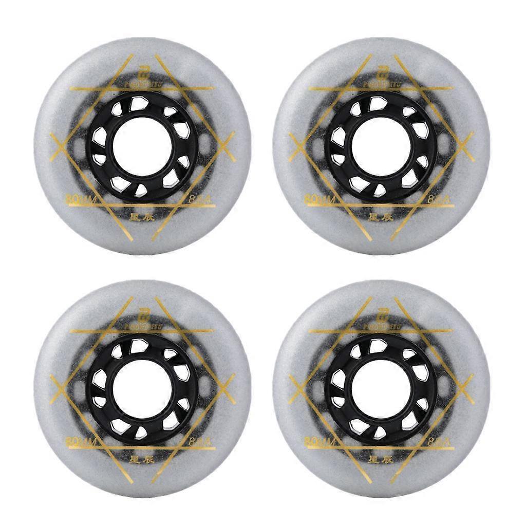 4Pcs Outdoor Inline Roller Skates Skating Replacement PU Wheel