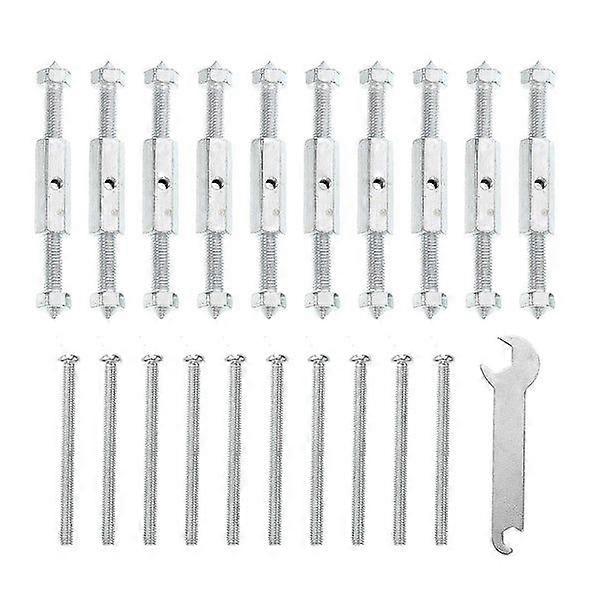 Power Cassette Repairer for 86 Type Switch Socket Junction Boxes - 10 Sets, Steel, Rustproof, Compact Design