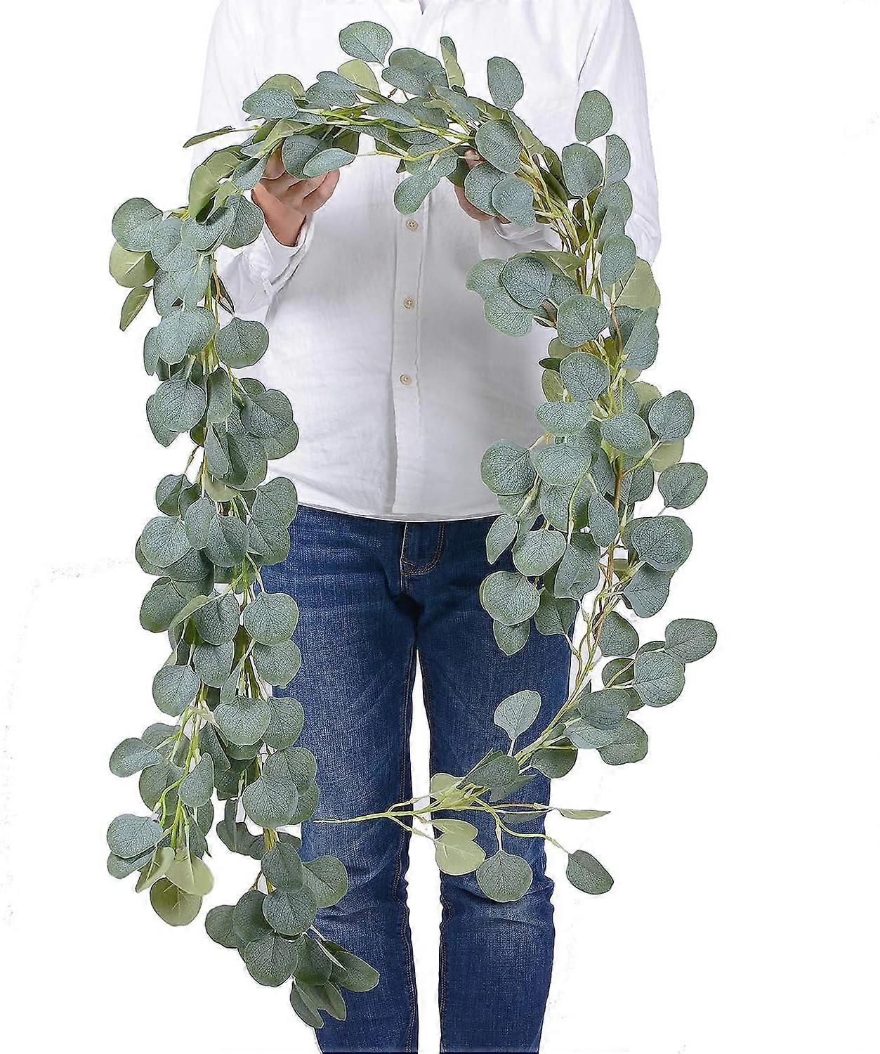 Artificial eucalyptus garland, Jormftte, 183 cm, Green