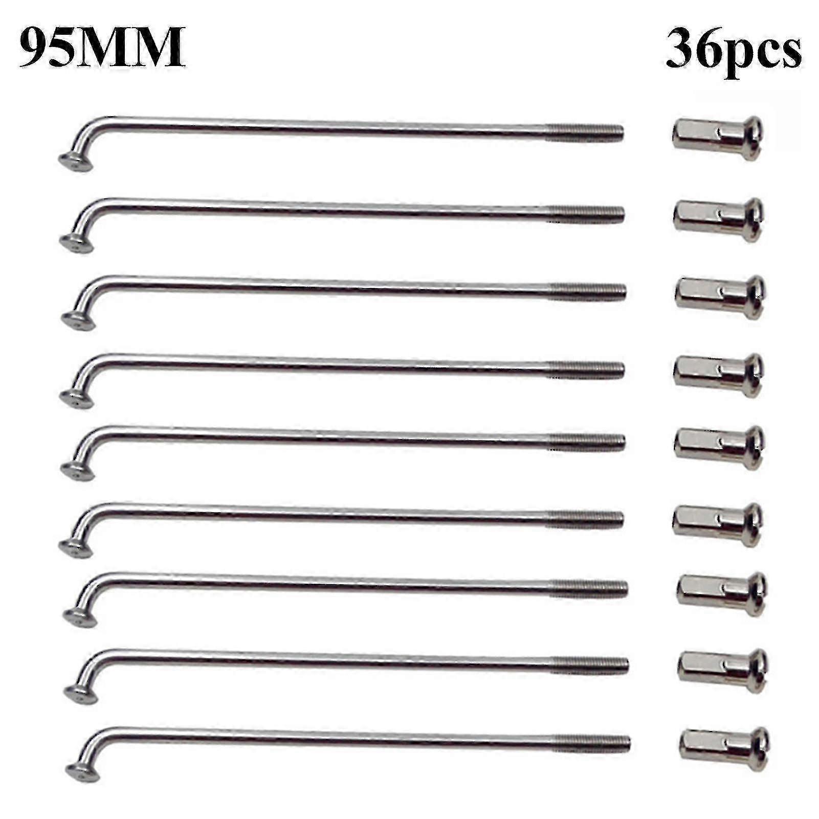 36pcs Bicycle Spokes Long Lasting Muti *function Lightweight Mountain Bicycle Spokes For Bicycle 95mm