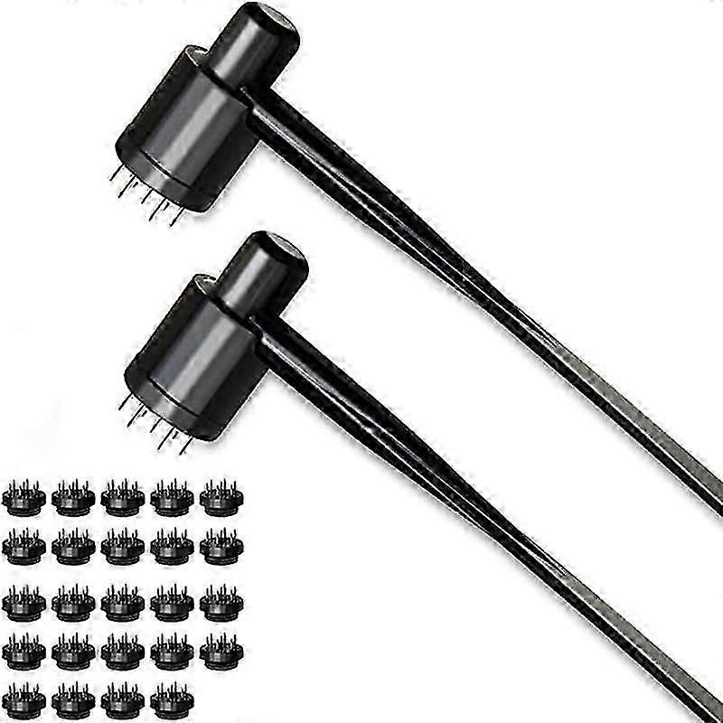 7-stjernet nål og dermal hammer, nål, dermal nålehammer (2 æske/26 stk) JP
