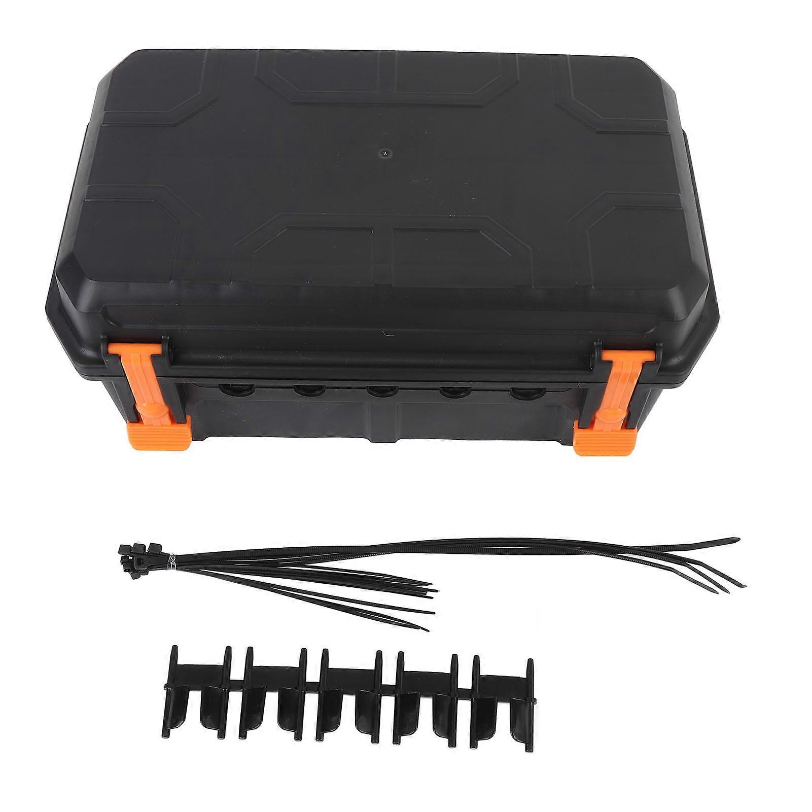 Cable Junction Box Square Shape IP54 Water Proof ABS Electrical Junction Box for Outdoor Black