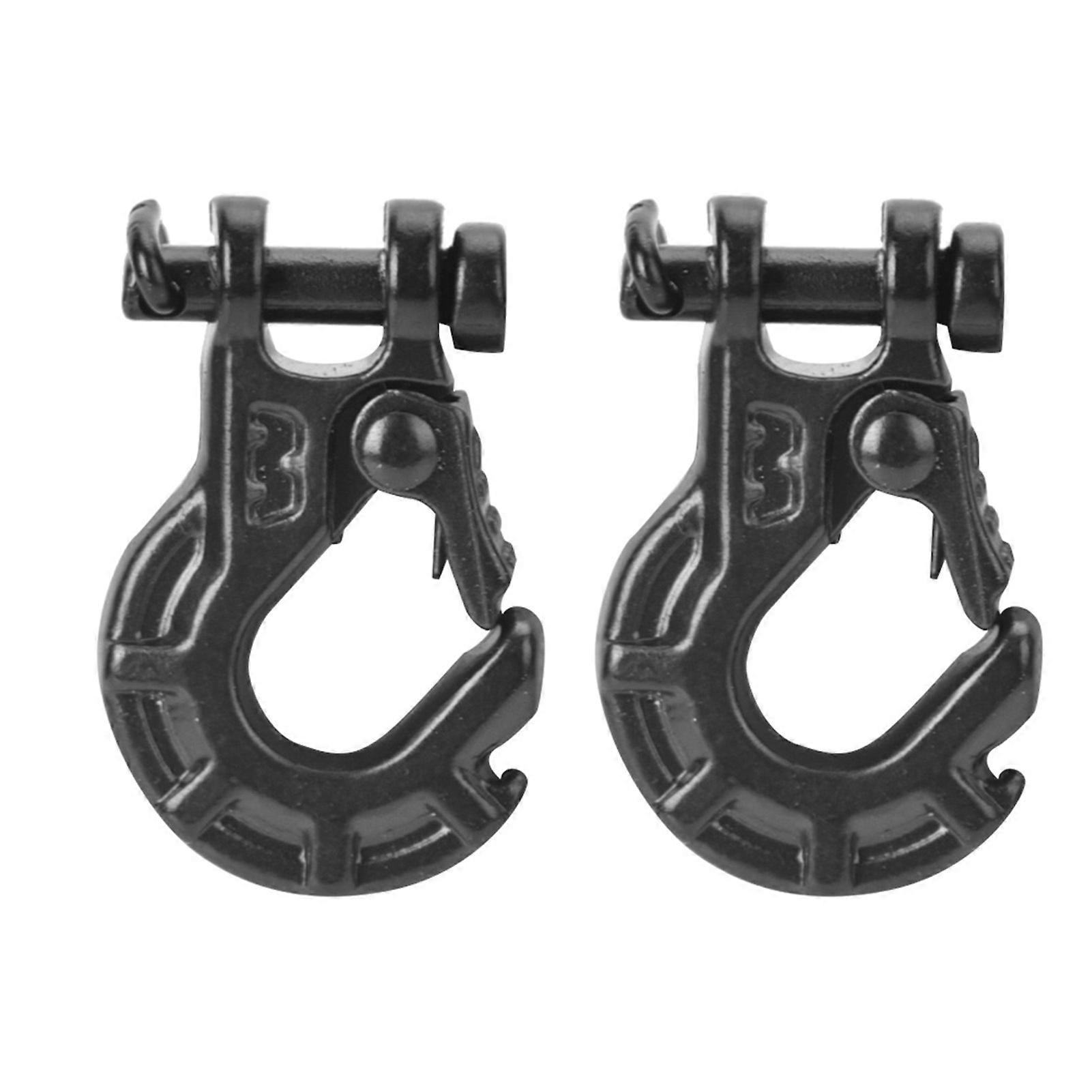 2PCS Remote Control Model Vehicle Accessory Metal Winch Hook 1/10 Trailer Hook for RC4WD Warn