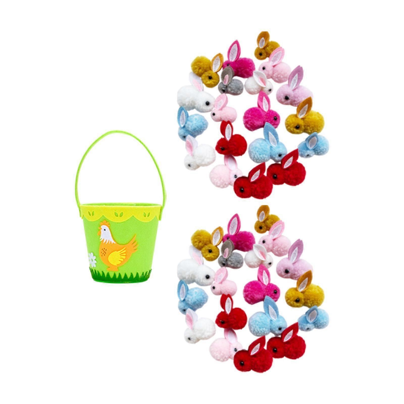 Easter Eggs Basket Decorations Lightweight Small Handheld Storage Basket Treat