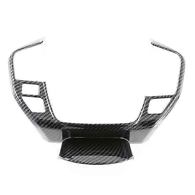 Carbon Fiber Style Steering Wheel Panel Cover Bezel Trim Insert Garnish for BZ4X EA10 2022 2023