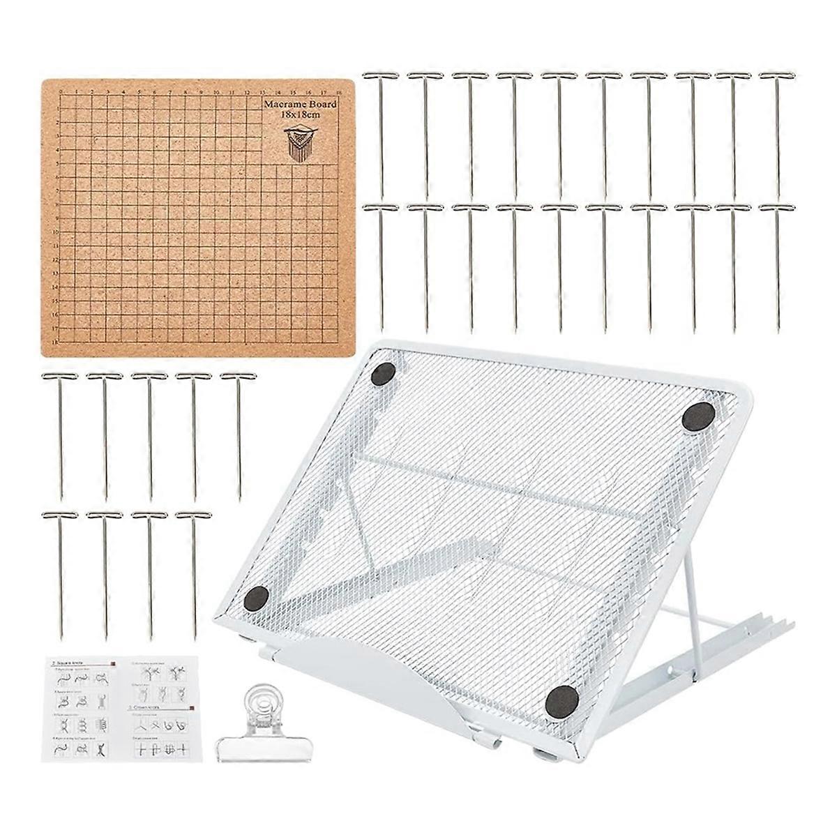 8X8 Inches Lace Board Set with Adjustable Stand Lace Tools