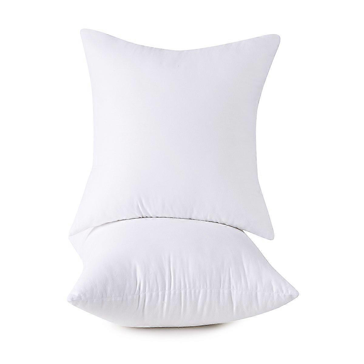 2 Set Decorative Throw Pillow Inserts for Sofa 18x18 Inch