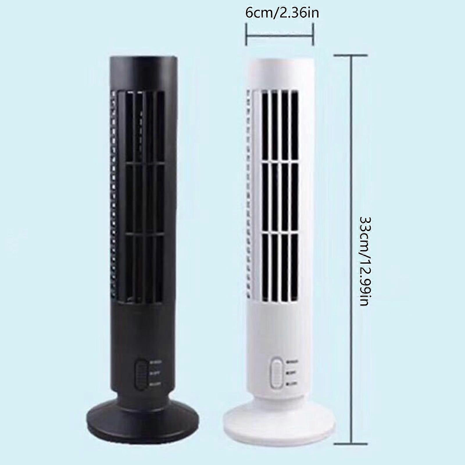 for Creative Mini USB Vertical Bladeless Air Conditioner Handheld Portable Coole  White