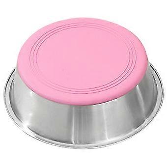 Stainless Steel Dog Bowl with Rust Resistant Metal and Non-Slip Rubber Base, Heavy Duty Large Feeding Tray, Food and Water Bowl for Medium and Large