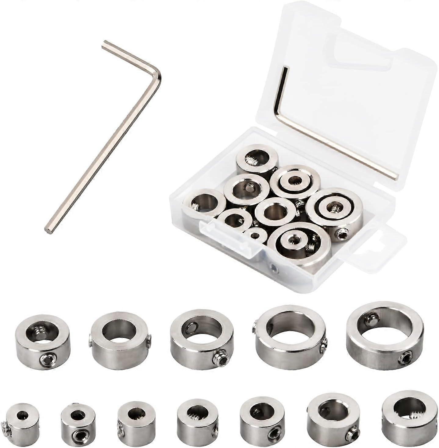 Drilling Depth Control, Stainless Steel Stop Bit Collar, Double-Hole Design