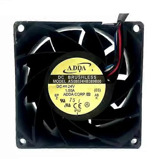 8038 4-Wire PWM Cooling Fan 24V 1.5A, 80x80x38mm Computer Fan for Desktops, Laptops, Servers, Gaming Consoles
