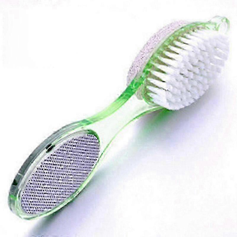 4in1 القدم Pumice الحجر الميت الجلد مزيل فرشاة باديكير طحن أداة