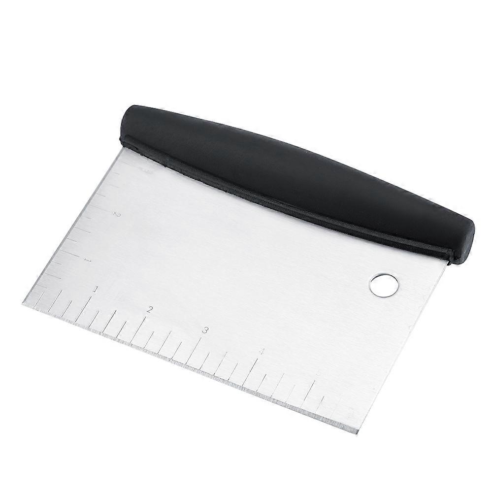 Dough Cutter: Stainless Steel Baking Pastry Tool, Griddle Scraper Non Slip Ergonomic Handle, Multi Function Spatula For Precise Measuring, Pizza