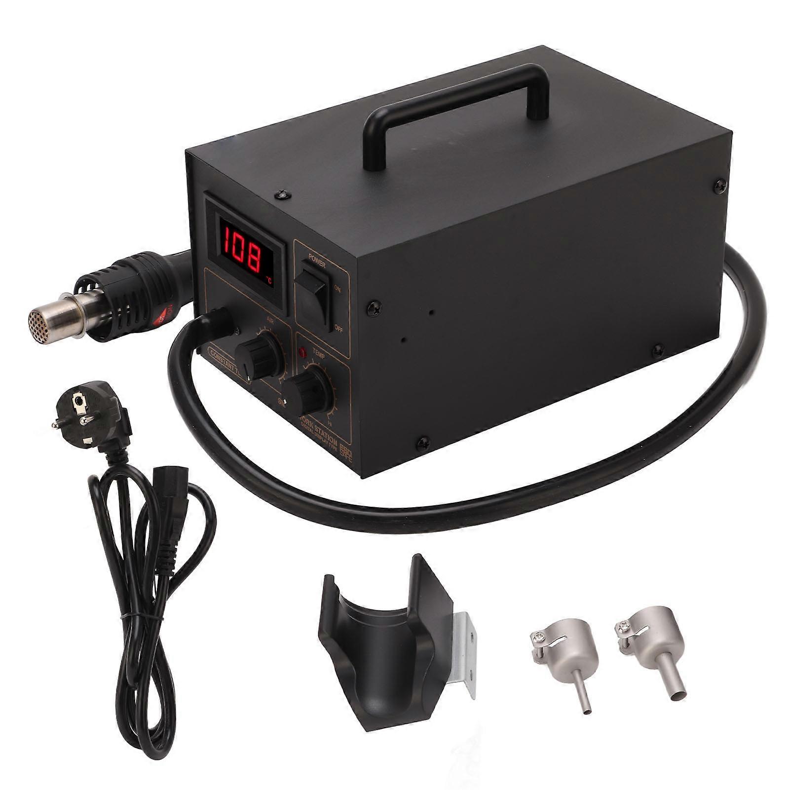 Digital Hot Air Rework Station 550W LED Screen Display Constant Temperature Soldering Station EU Plug 220V