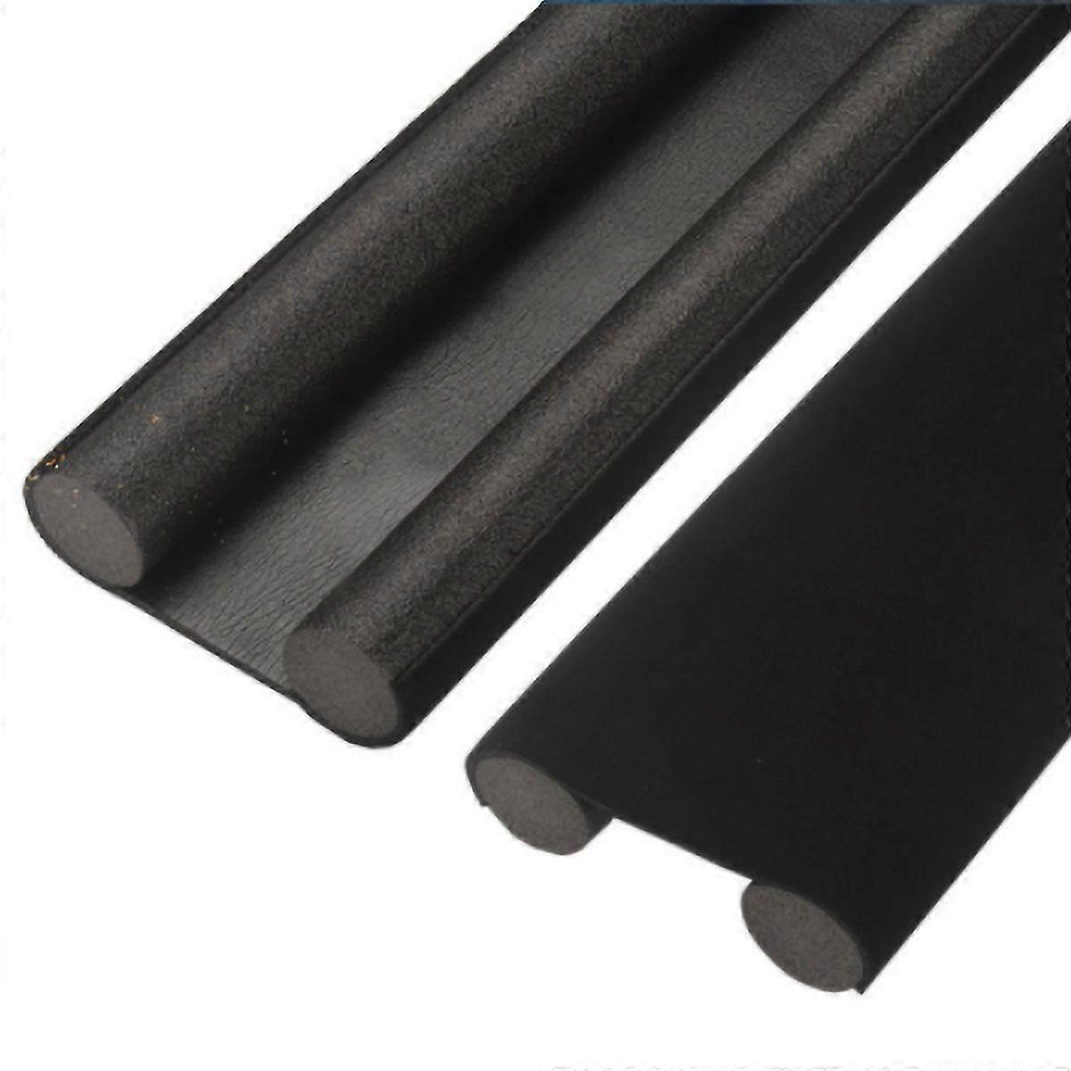 Door Draft Stopper EVA Soundproof Door Bottom Sealing Strip Weatherproof Noise Blocker GuardBlack