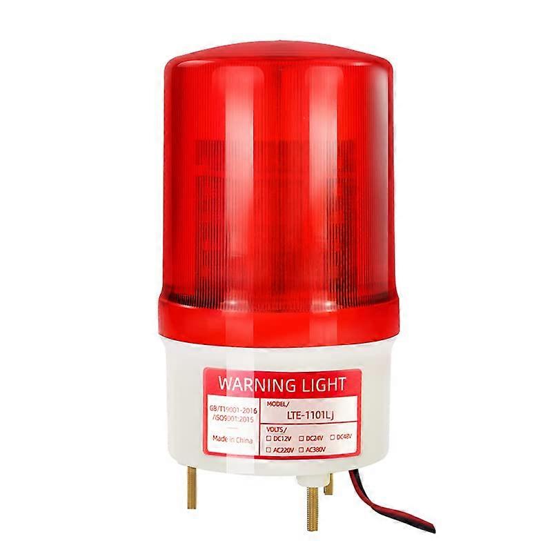 Rotating Warning Strobe Light with 90dB Buzzer, AC380V Industrial Beacon Flashing Lights for Factories and Workshops