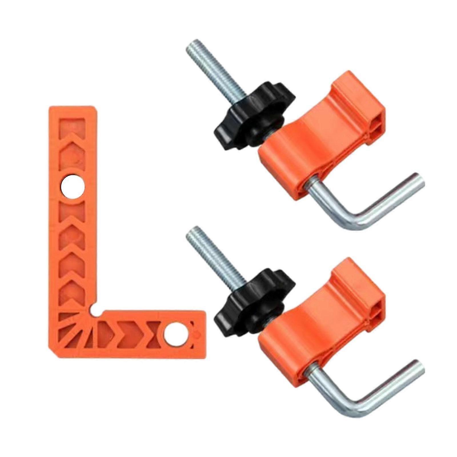 Right Angle Clamp with 2 Adjustable Clamps for Woodworking, Cabinets, Picture Frames & Boxes