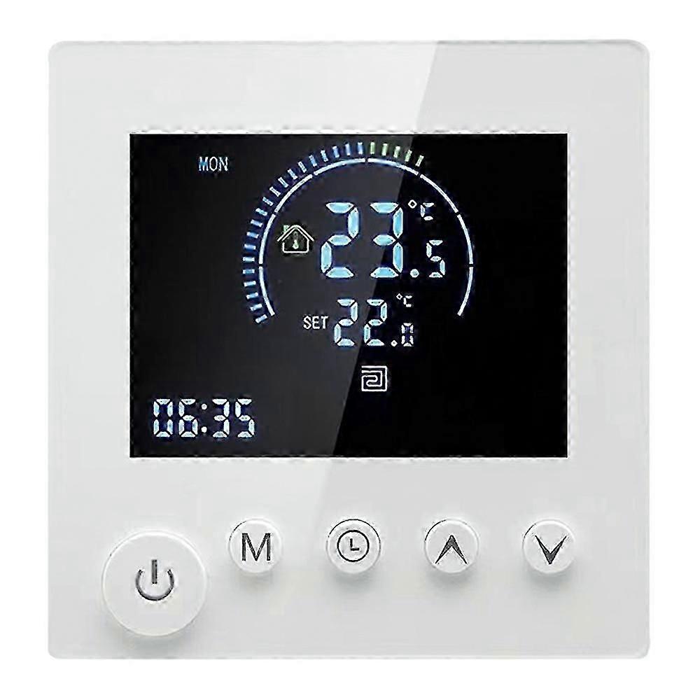 Tuya Smart Wifi Wall Thermostat Programmable Remote Control Ntc Sensor Lcd Display Touch Button Elec