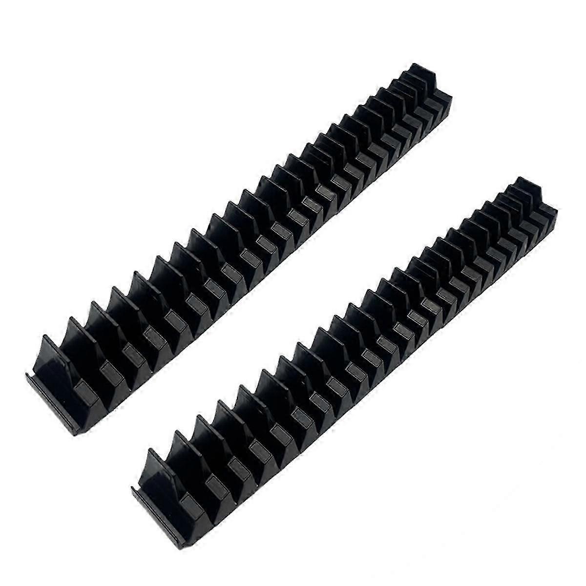 Tool Spanner Storage Organiser Black Tool Modular Slotted Organizer 2Pcs Set (Black)