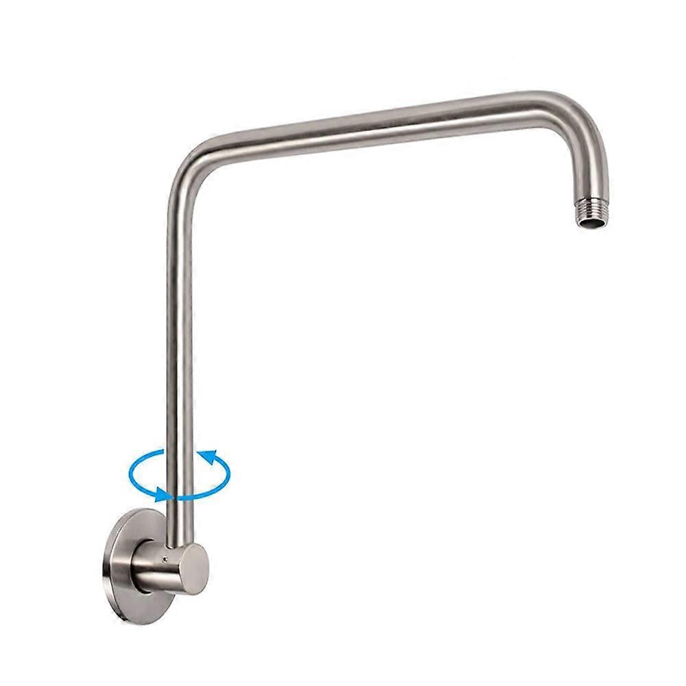 13 Inch Rotatable Shower Arm Adjustable Shower Head Pipe Extension Arm with Flange