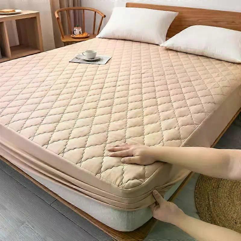 Apply 150/180/200/220 Thickened Waterproof Mattress Cover Bed Fitted Sheet Mattress Protector Cover (No Pillowcase) Home Textiles