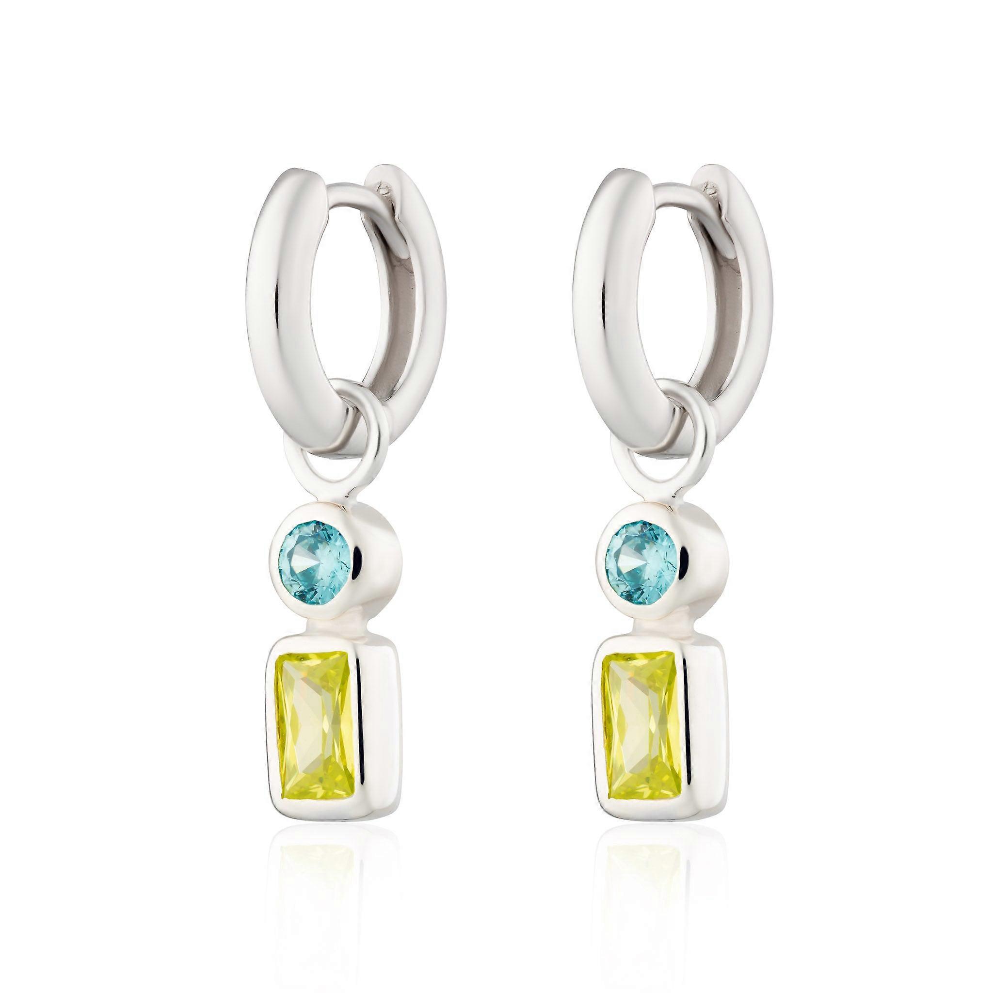 Still Ocean Charm Hoop Earrings