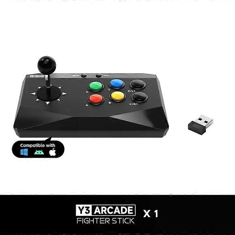 DATA FROG Game Arcade Keyboard Wireless Controller Compatible with PC/Android/IOS compatible for  Street Fighter Retro Video Game Consoles
