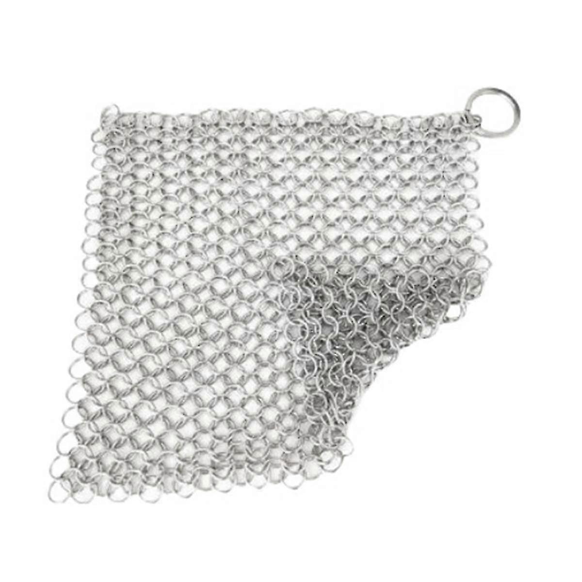 تنظيف المطبخ الدائري تنظيف Chainmail ملحقات الغسيل القابلة لإعادة الاستخدام أداة تنظيف شبكة الغسيل ل