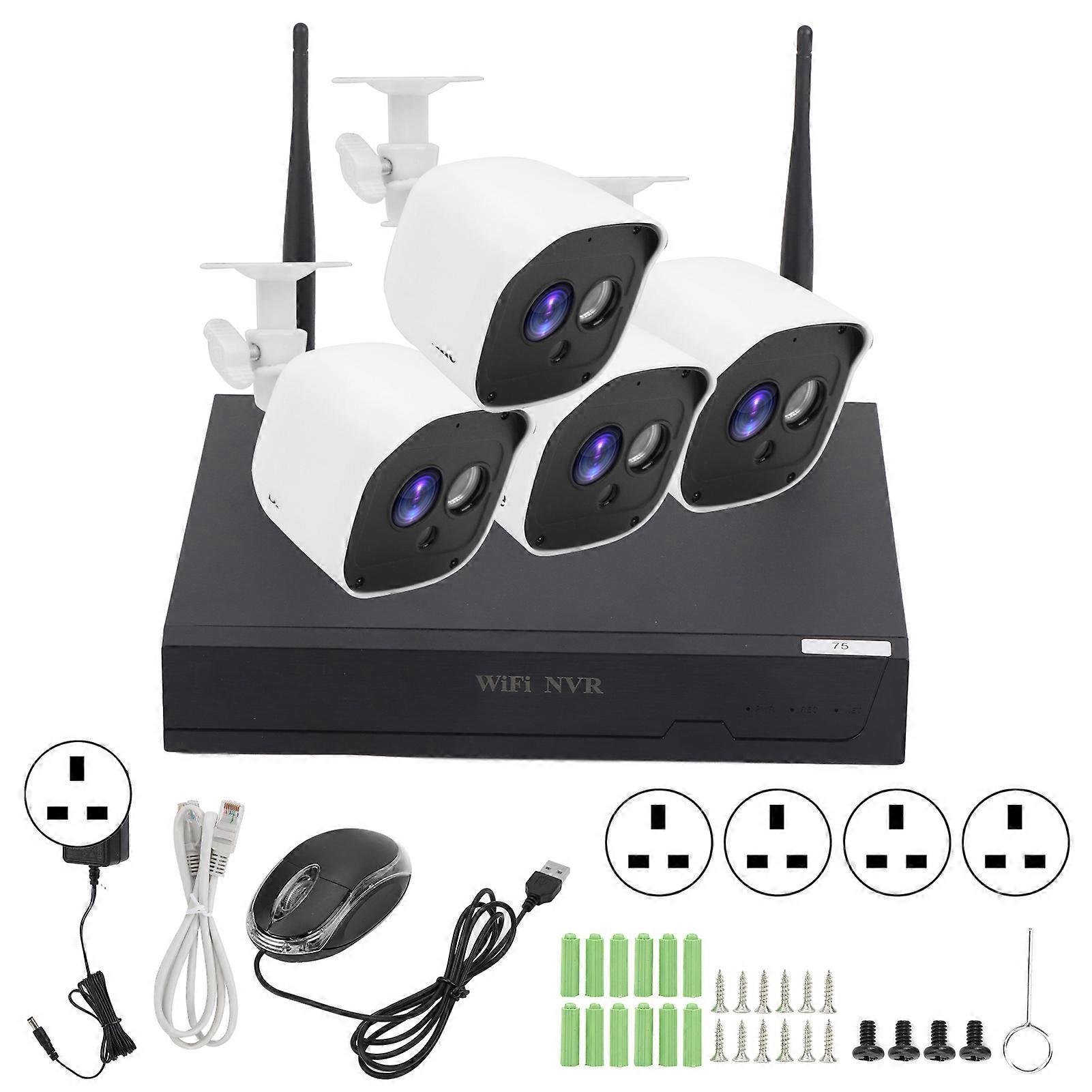 8-Channel Wireless NVR Kit with Two-Way o - Smart Home Security & Motion Alerts