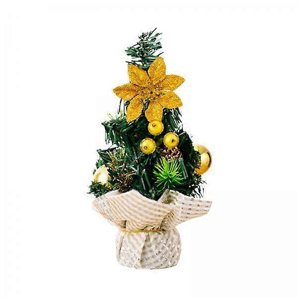 5xTabletop Christmas Tree Handmade Mini Artificial Christmas Tree for Christmas