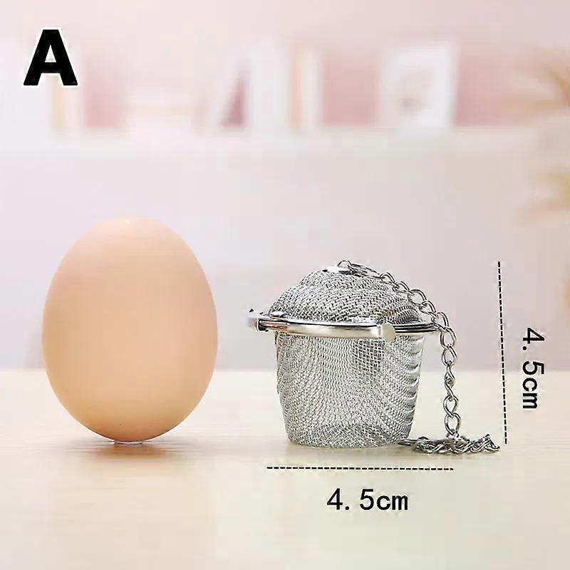 Herbal Ball Tea Spice Strainer Durable Silver Reusable Stainless Mesh Teakettle Locking Tea Filter Infuser Spice Kitchen 5 Sizes