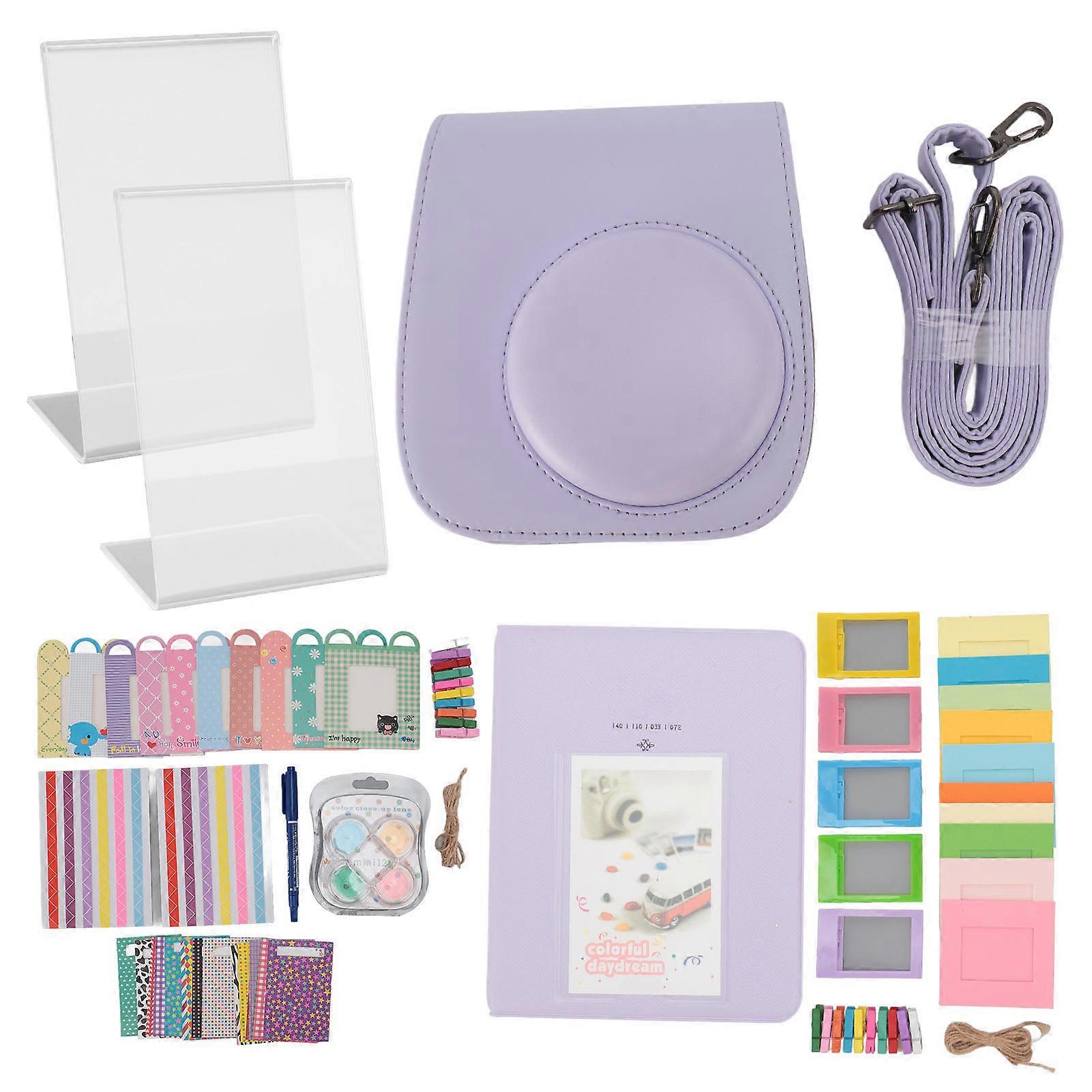 Instax Mini 12 Accessory Set: Protective Case, Photo Storage, Decorative Frames & More