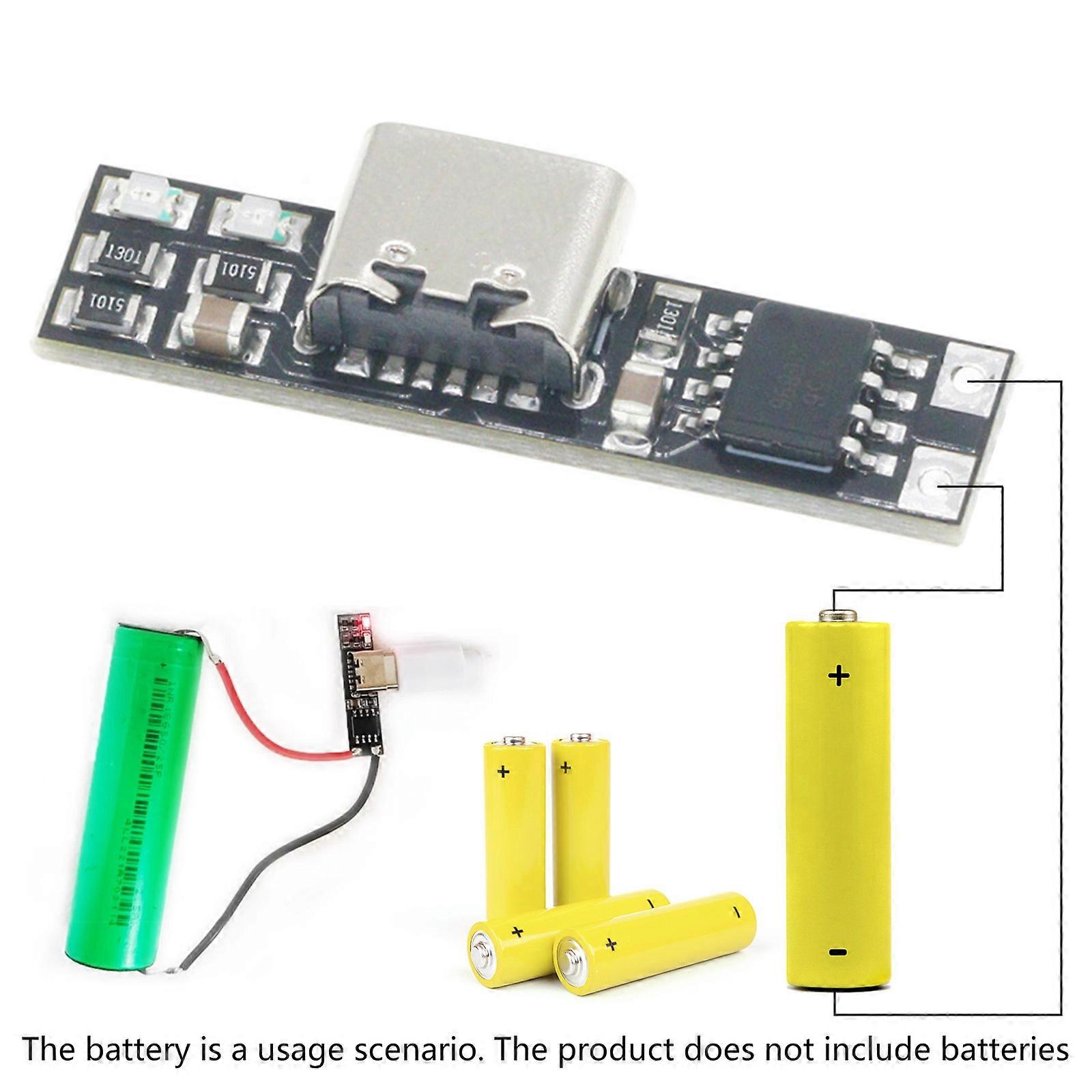 Professional 18650/27100/32700 Battery Charging Panel Lithium Battery 3.7V Charging Module Type C Protective Board Multicolor