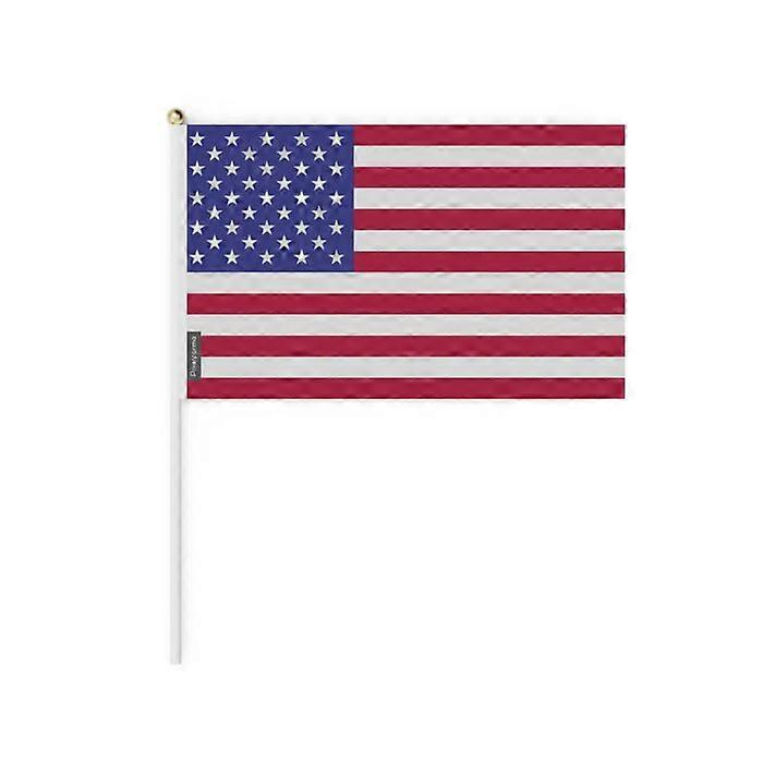 Set of Mini Flags – United States – 14 x 21 cm – Handheld – Polyester - 50 pieces