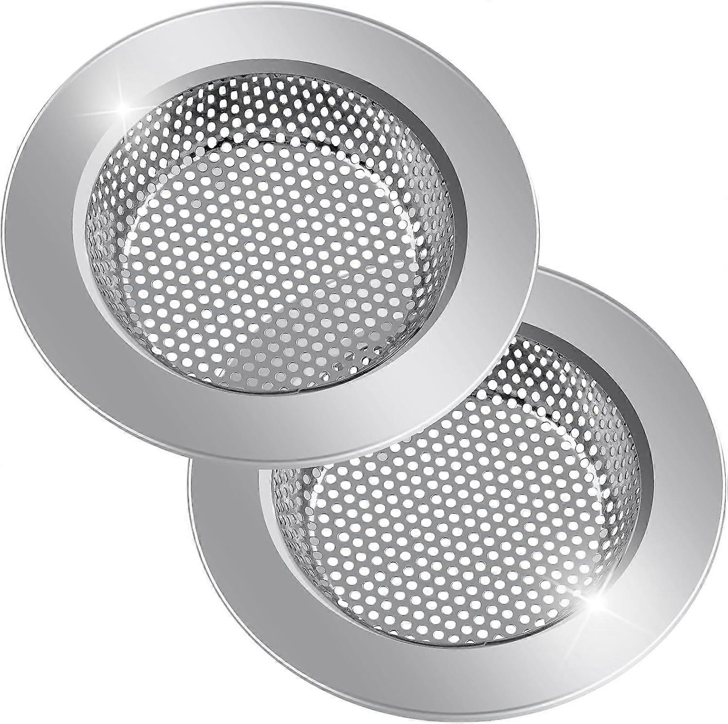 2er-Pack Abflusssiebe für Küchenspülen, hochwertiger Edelstahl 304, Küchenspüle