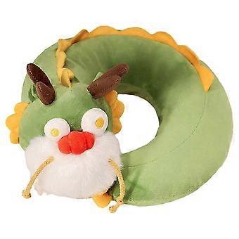 2024 Festive Neck Pillow Chinese New Year Zodiac Dragon Doll Stuffed Animal Neck Pillow Home Decor Adult Kids Plush Gift