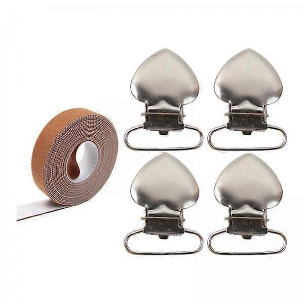 2x Scroll Rod Side Tension Clip Set Display Frame Portable Reusable Durable