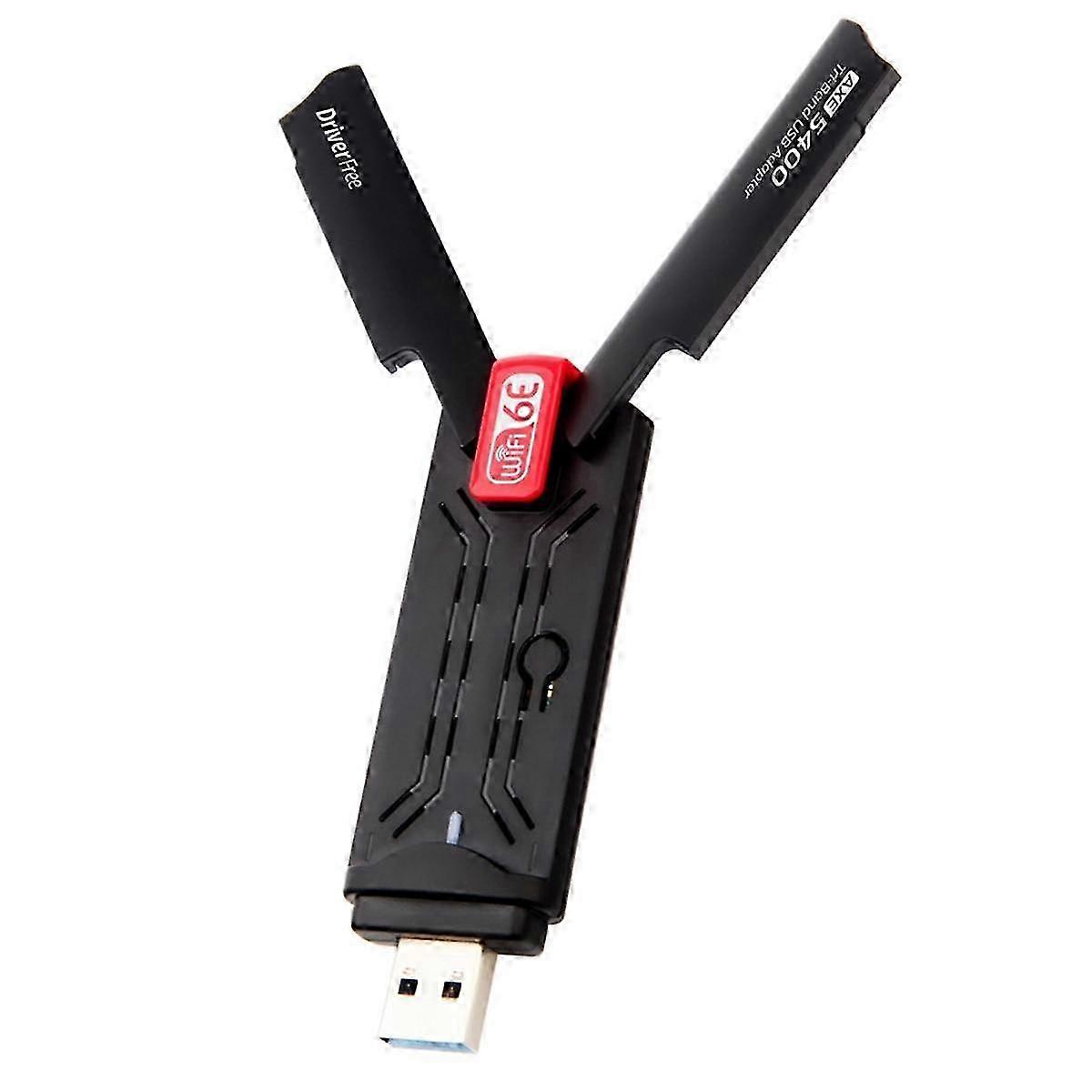 AX5400M WiFi6 USB Adapter Dual Band 5400Mbps Driver-Free Wireless Network Card for Laptop Computer