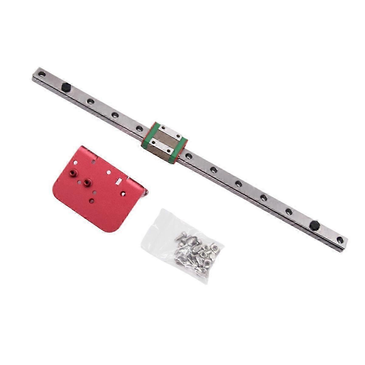 Linear Rail Slide Upgrade Kit X Axis Linear Guide Kit with Backplane Bracket Enhanced Stability 310mm for