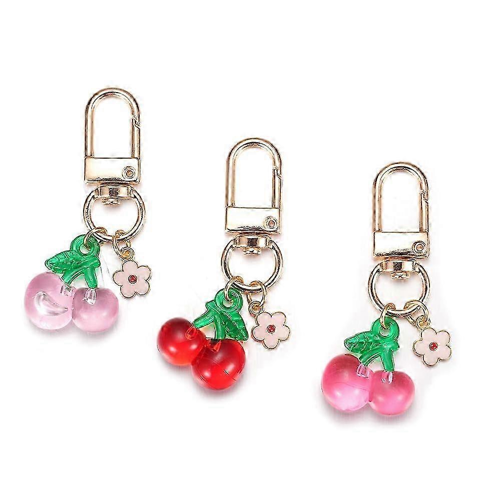 2025 Cute Jelly Cherry Keychap