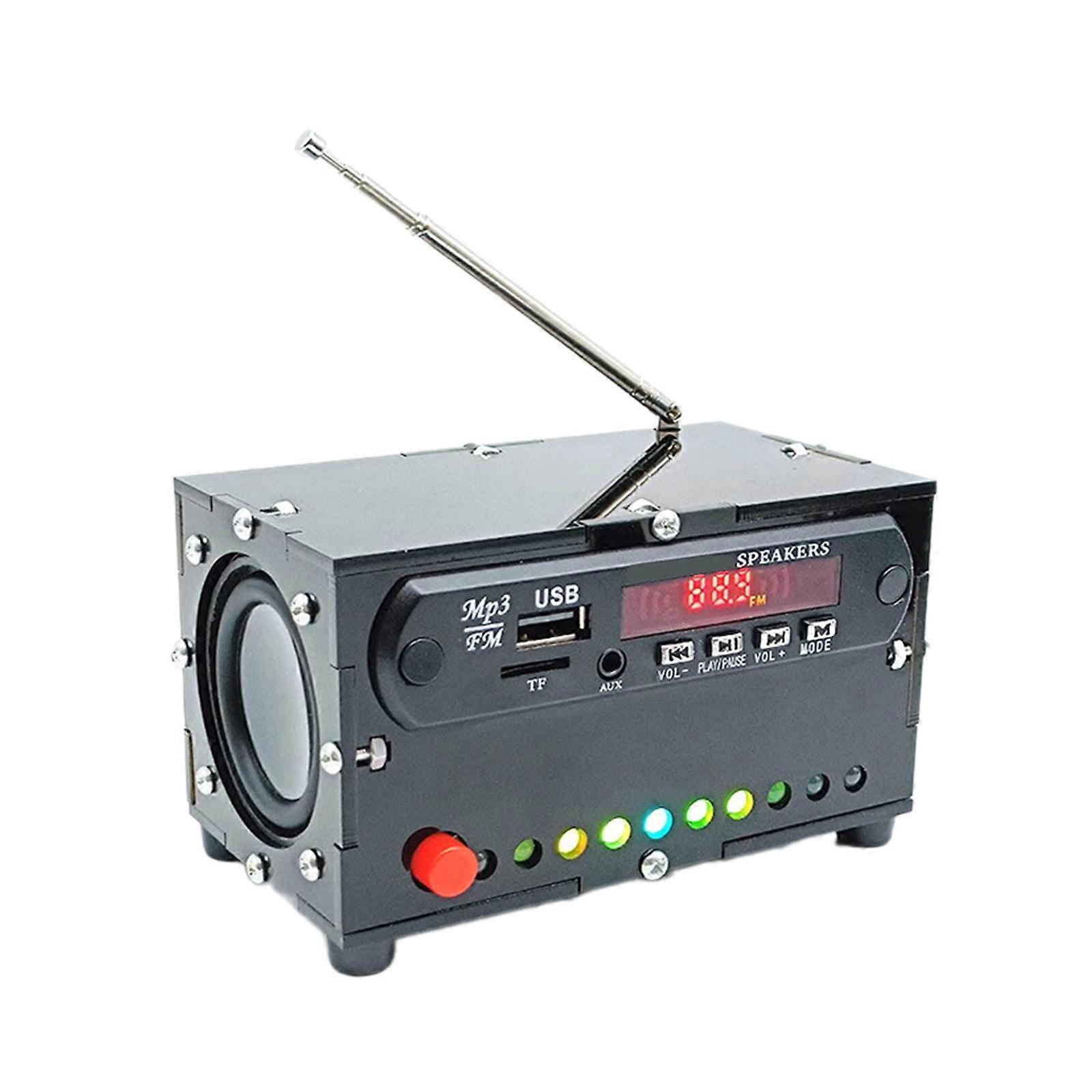 Assemblare il set di radio FM Amplificatore digitale 87.0-108.0MHz Indicatori di frequenza elettrica Set di ricevitori di trasmissione