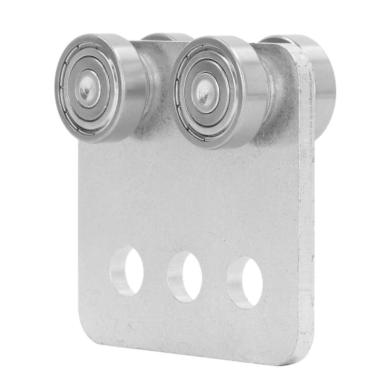 High quality Chrome plated steel frame square 4 wheel pulley assembly high load